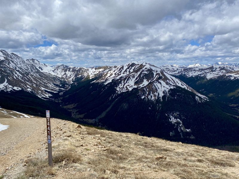 Jones Pass snow